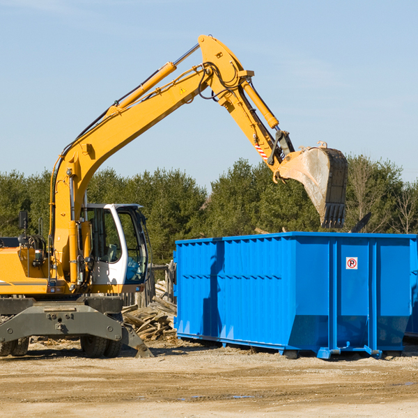 can i choose the location where the residential dumpster will be placed in Mickleton NJ